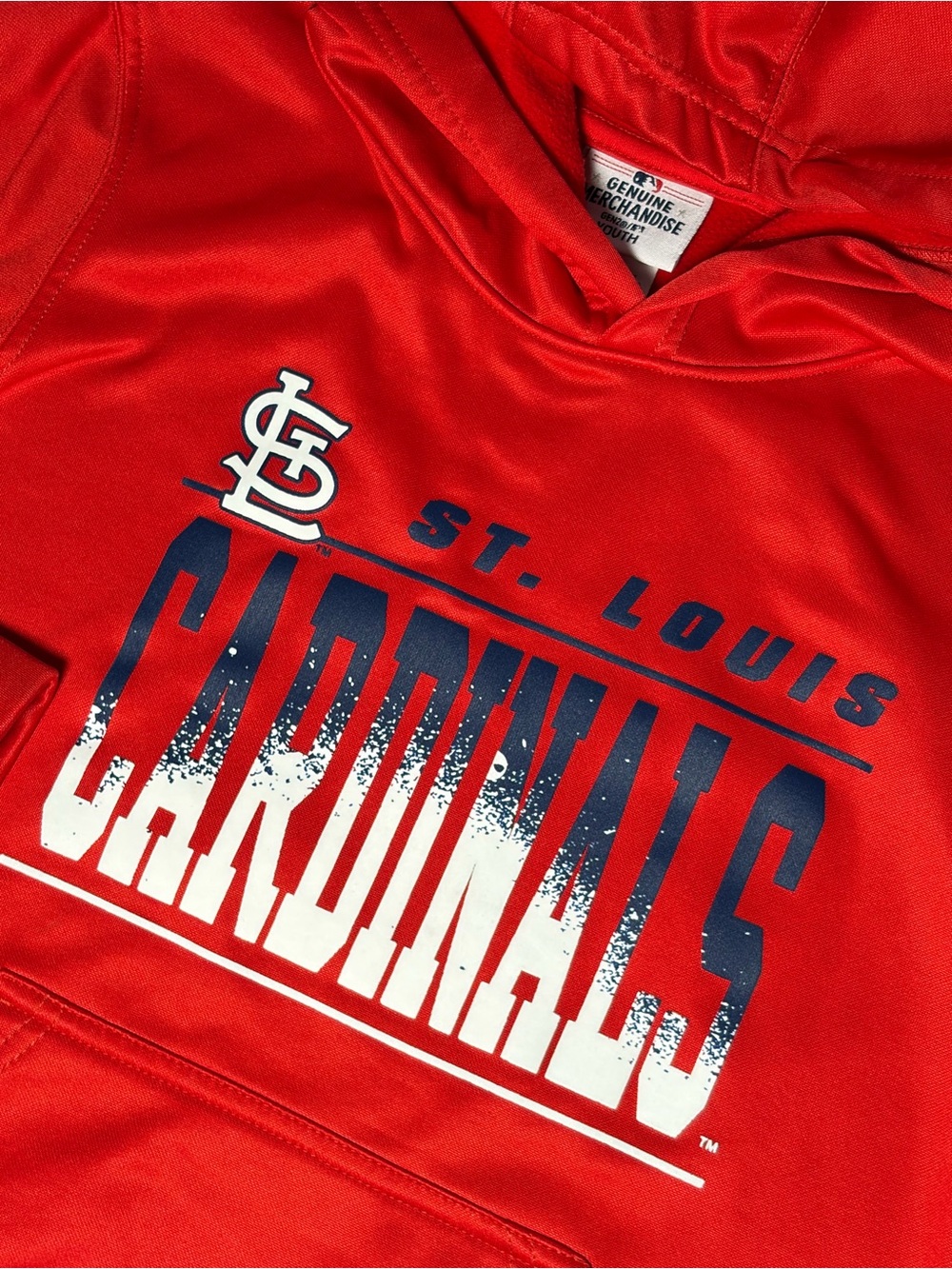 MLB Genuine Merchandise STL Cardinals Hoodie Youth Boys Medium Red Excellent